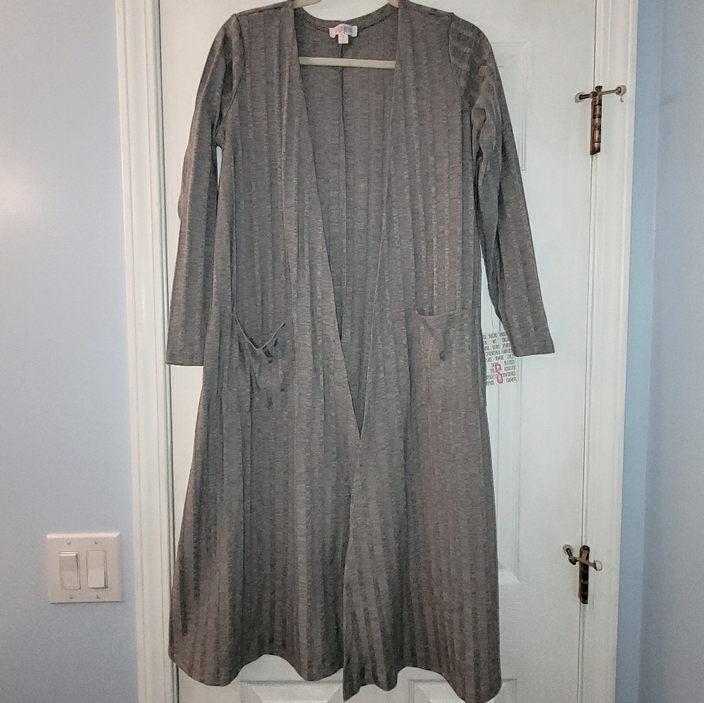NWT Long gray cardigan